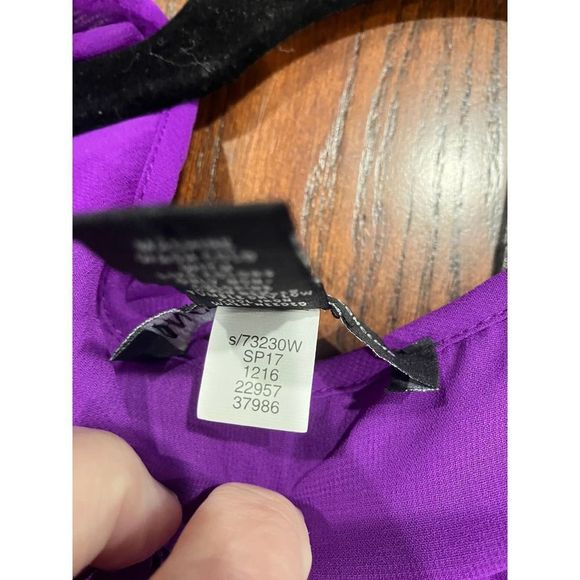 INC Purple Flowing Blouse 3X! - Picture 6 of 8